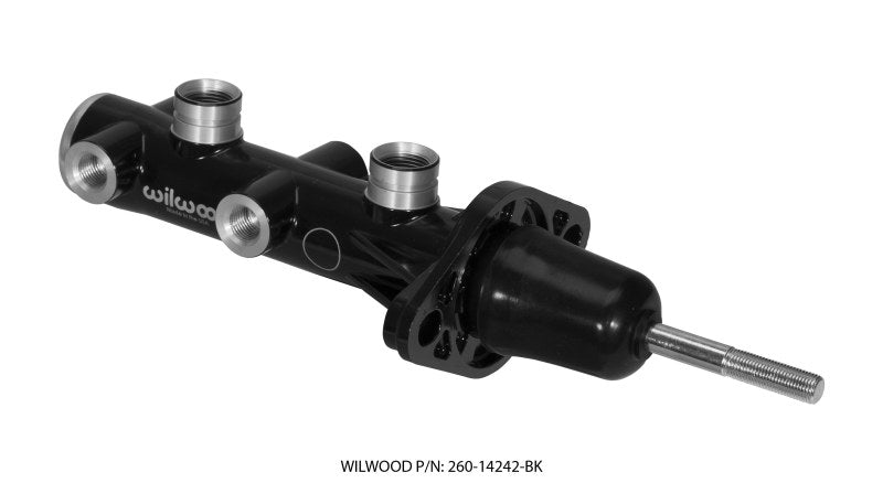 Wilwood Tandem Remote Master Cylinder - 15/16in Bore Black