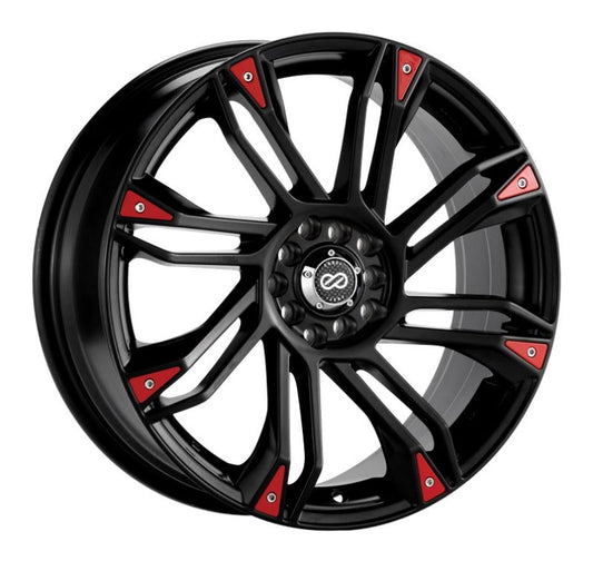 17x7.0 Enkei GW8, 5x100/114.3 42mm Offset 72.6 Bore Matte Black Wheel