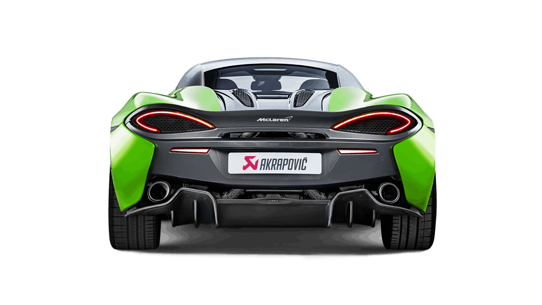 Akrapovic Slip-On Titanium Exhaust System 2016-2017 McLaren 570S/570GT (carbon tips)