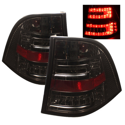 1998-2005 Mercedes Benz W163 M-Class ML LED Tail Lights - Smoke