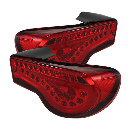 2012-2016 Scion FRS / 2012-2018 Subaru BRZ Light Bar LED Tail Lights - JDM Red