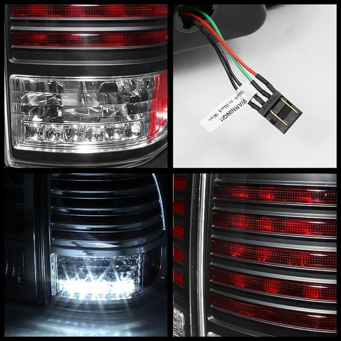 1998-2005 Toyota Land Cruiser LED Tail Lights - Black