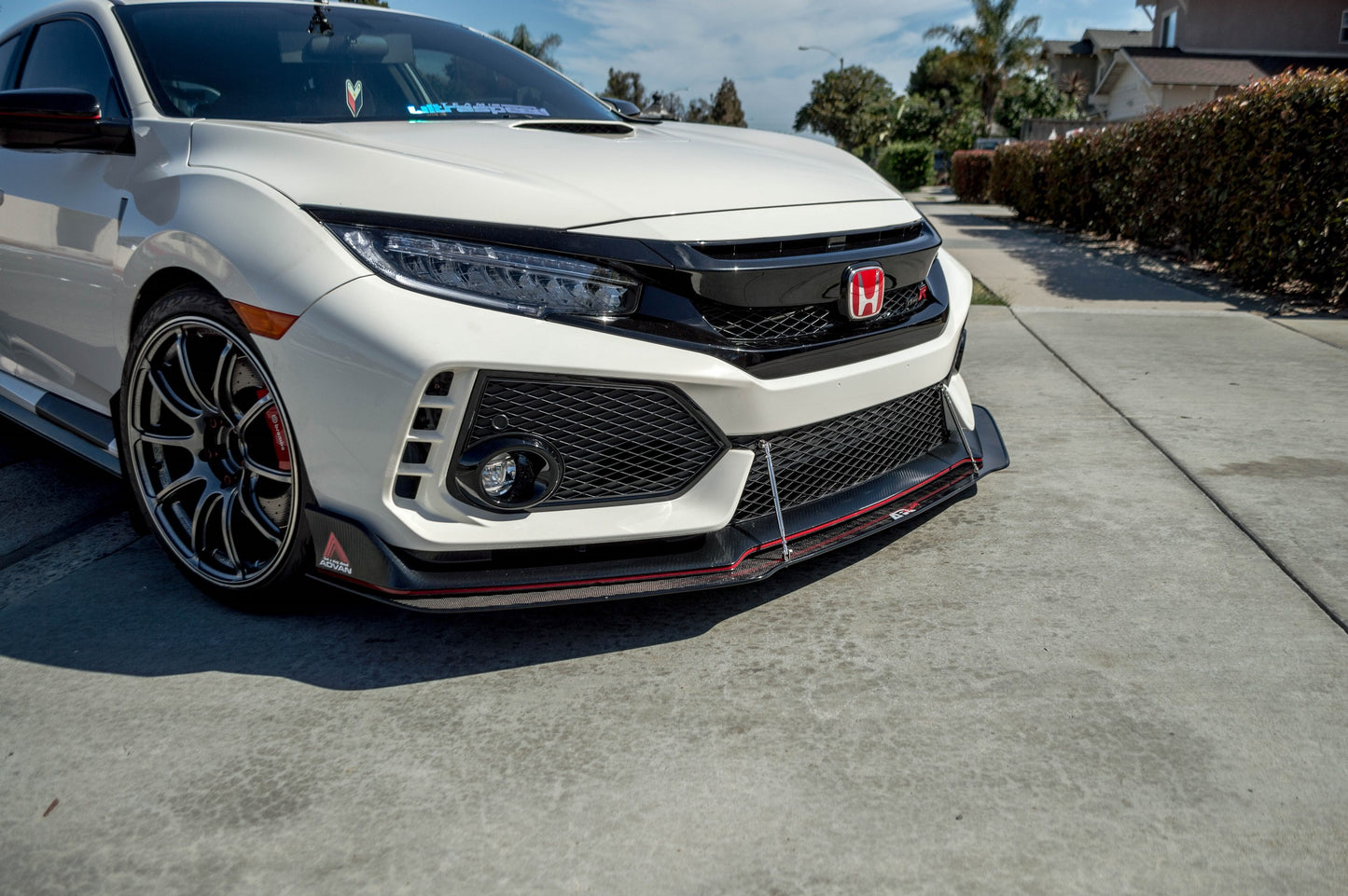 APR Carbon Fiber Splitter 2017-2021 Honda Civic Type-R With Factory Lip (FK8)