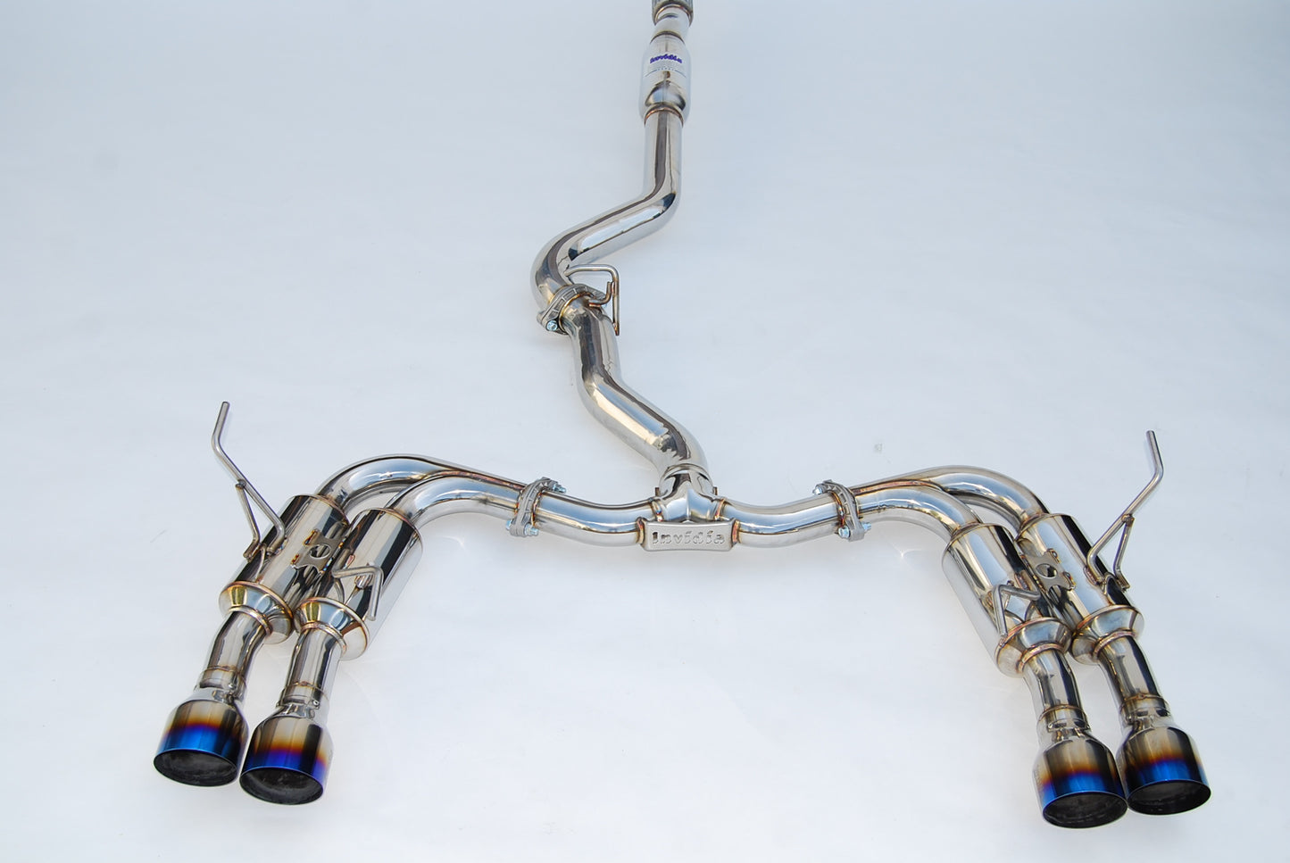 Invidia Gemini Single Layer Quad Titanium Tip Cat-Back Exhaust 2015-2021 Subaru WRX/STI