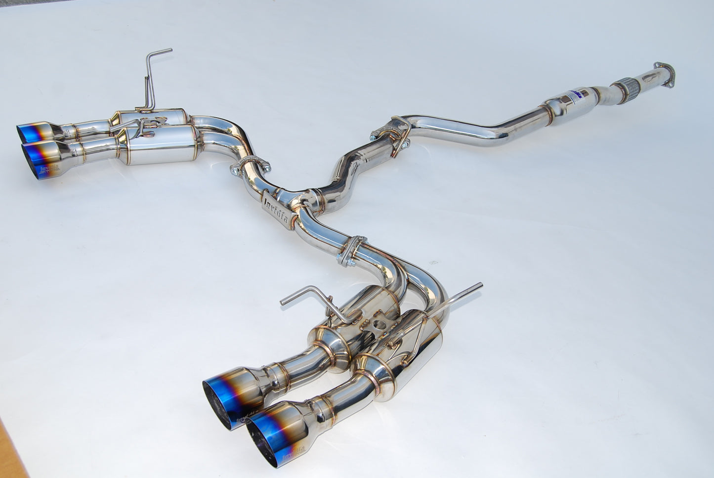 Invidia Gemini Single Layer Quad Titanium Tip Cat-Back Exhaust 2015-2021 Subaru WRX/STI