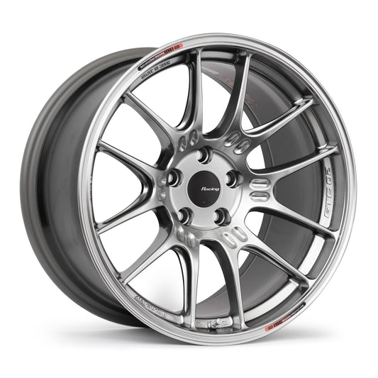 18x9.5 Enkei Racing GTC02 Honda Civic Type R FK8 Fitment Hyper Silver (5x120)