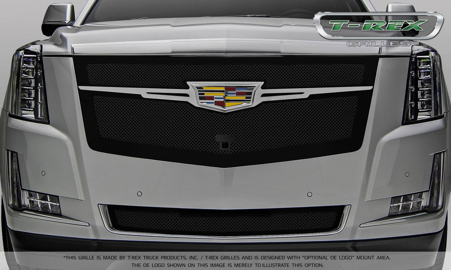 T-Rex Upper Class Main Grille Replacement 2015-2016 Cadillac Escalade ( Black w/ Chrome Plated Center Trim Piece)