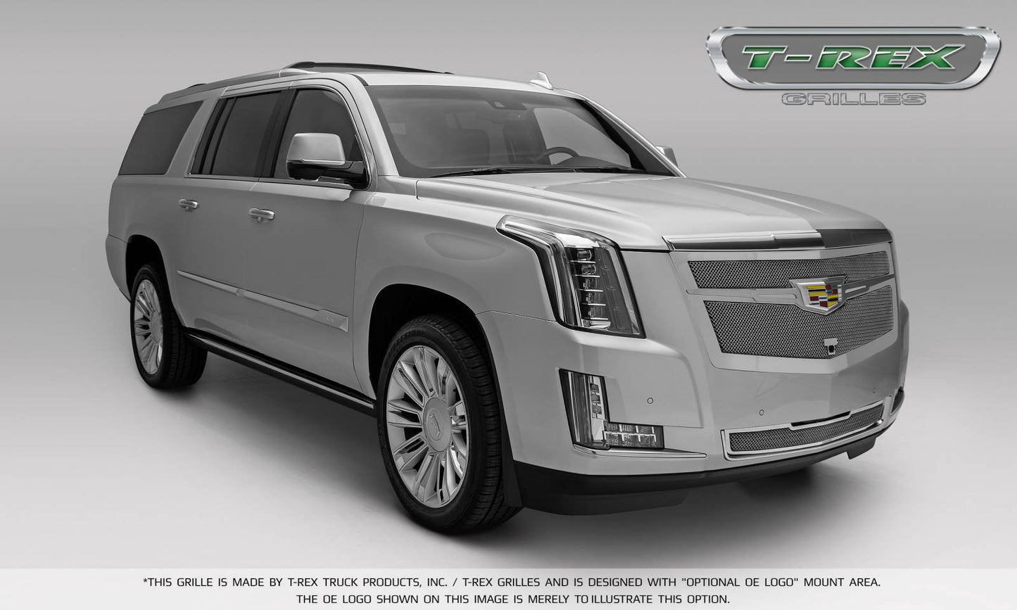 T-Rex Upper Class Main Grille Replacement 2015-2016 Cadillac Escalade (Chrome Plated w/ Chrome Center Trim Piece)