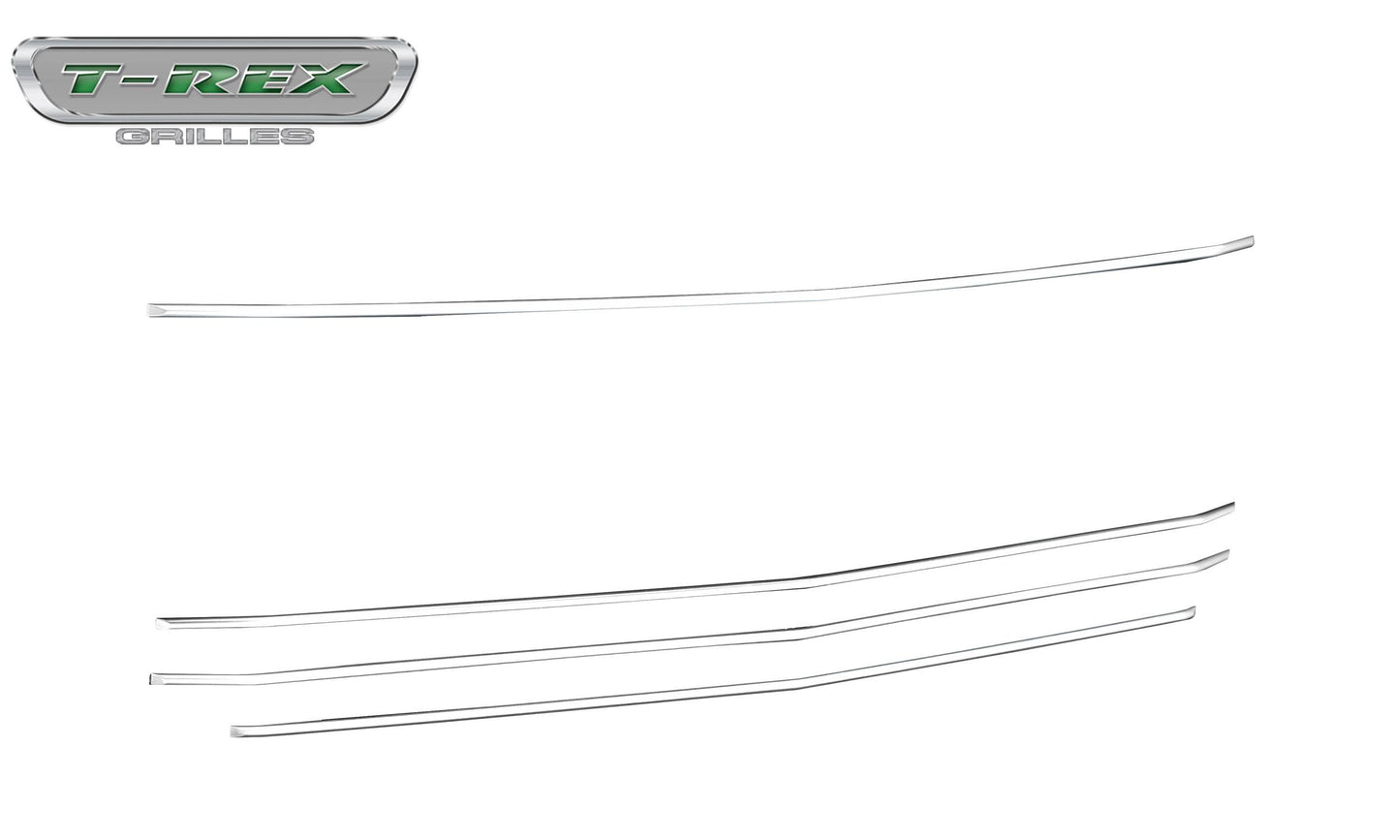 T-Rex 2019 Chevrolet Silverado 1500 Billet Grille, Horizontal Round, 4 Pc, Overlay (Silver Aluminum)