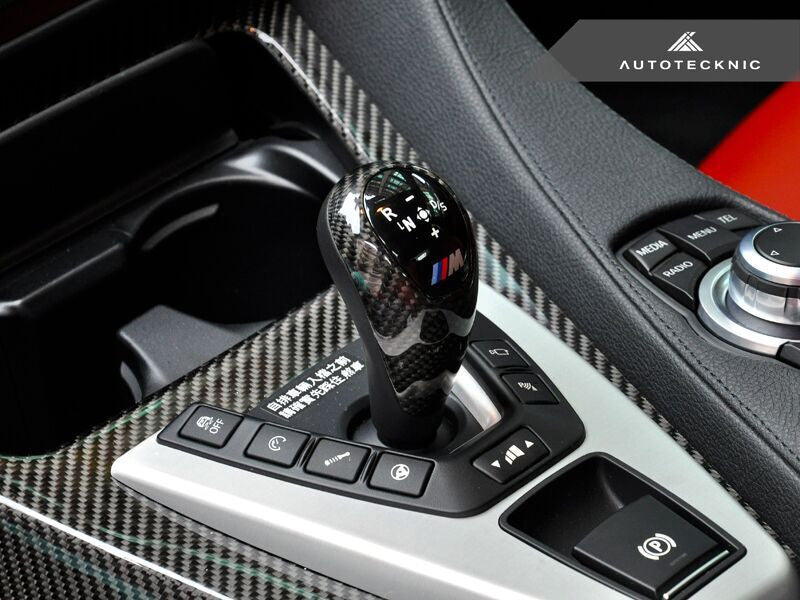 AutoTecknic Carbon Fiber Gear Selector Cover F87 M2 / M2 Competition / F85 X5M / F86 X6M / F80 M3 / F82 / F83 M4 / F10 M5 / F06 / F12 / F13 M6