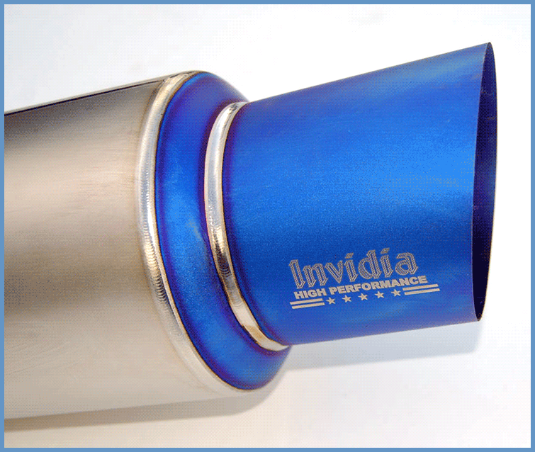 Invidia Full Titanium Cat-Back Exhaust 2008-2015 Mitsubishi Evo X (single exit to right)