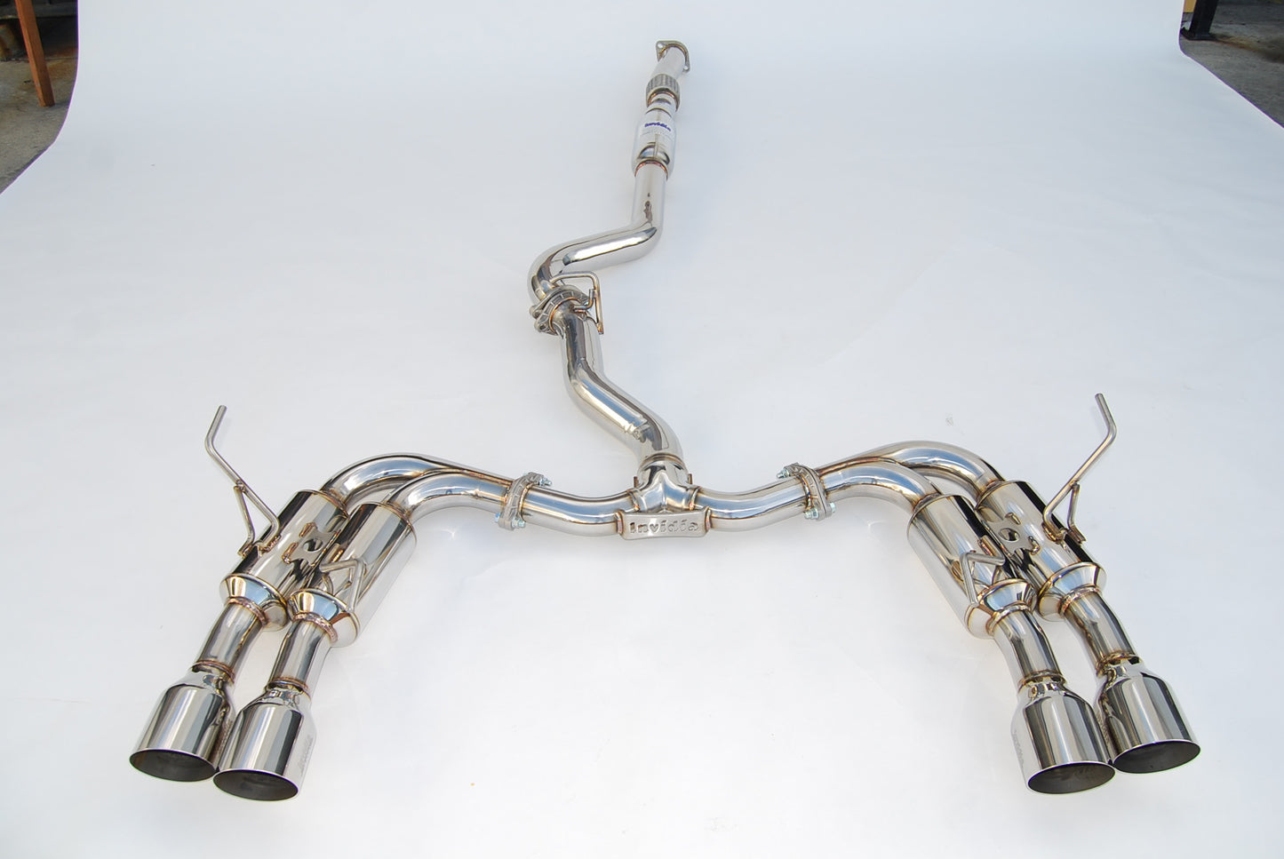 Invidia Gemini R400 Cat-back Exhaust 2011-2014 Subaru WRX / STI (Single Layer Quad Tip)