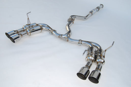 Invidia Gemini R400 Cat-back Exhaust 2011-2014 Subaru WRX / STI (Single Layer Quad Tip)