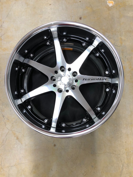 19x9.0 / 19x10.5 Racing Hart RS-521 5x114.3 Machined Silver