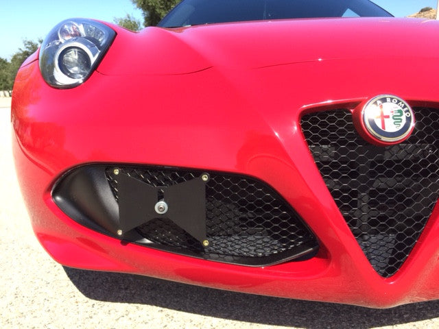 DARKSIDE Front Tow Hook License Plate Mount 2014-2019 Alfa Romeo 4C