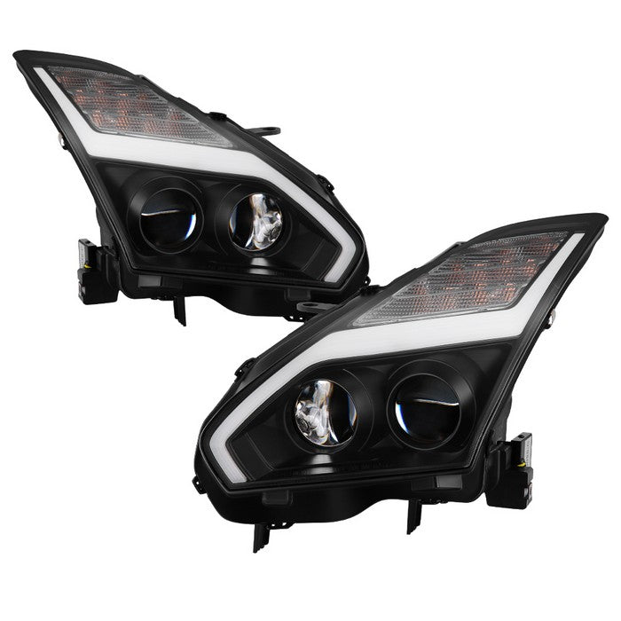 2009-2014 Nissan GTR Projector Headlights - Black