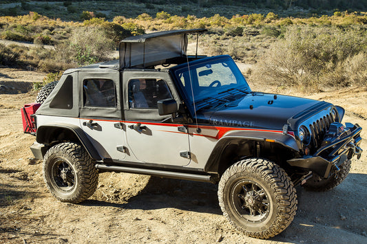 2007-2016 Jeep Wrangler Trailview Soft Top fold-back sunroof