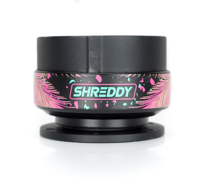 NRG Gen 2.0 Black/Shreddy edition color Ring Steering Wheel Quick Release (Shreddy Collaboration)