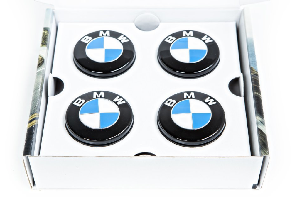 BMW Floating Wheel Center Cap Set - 68mm (Gloss Black)