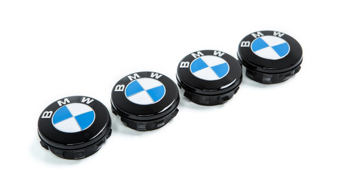 BMW Floating Wheel Center Cap Set - 68mm (Gloss Black)