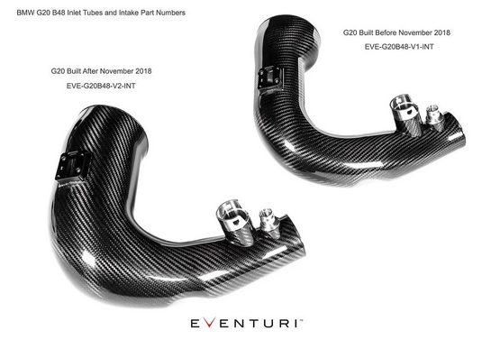 Eventuri BMW G20 3-Series B48 Black Carbon Intake System - PRE November 2018