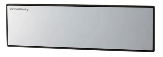 Broadway Mirrors Chrome Wide 270mm Flat