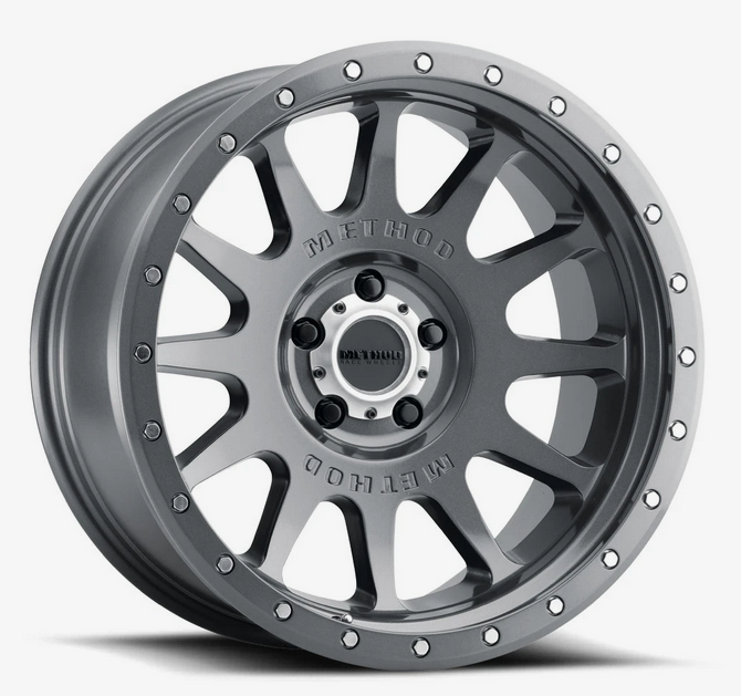 Method MR605 NV 20x10 -24mm Offset 5x5 71.5mm CB Gloss Titanium Wheel