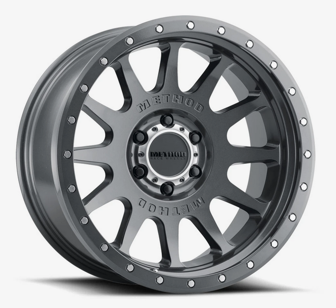 Method MR605 NV 20x10 -24mm Offset 6x135 87mm CB Gloss Titanium Wheel