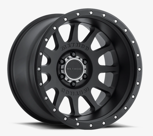 Method MR605 NV 20x10 -24mm Offset 6x135 87mm CB Matte Black Wheel