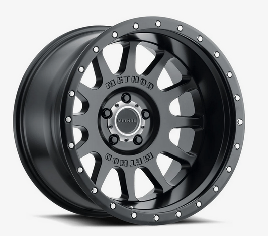 Method MR605 NV 20x10 -24mm Offset 5x5 71.5mm CB Matte Black Wheel