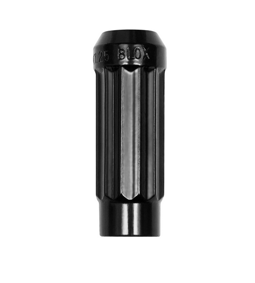 BLOX Racing 12-Sided P17 Tuner Lug Nut 12x1.5 - Black Steel - Single Piece