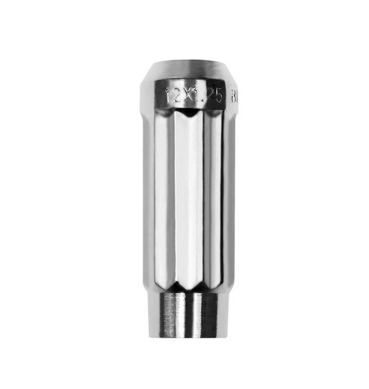 BLOX Racing 12-Sided P17 Tuner Lug Nut 12x1.25 - Chrome Steel - Single Piece