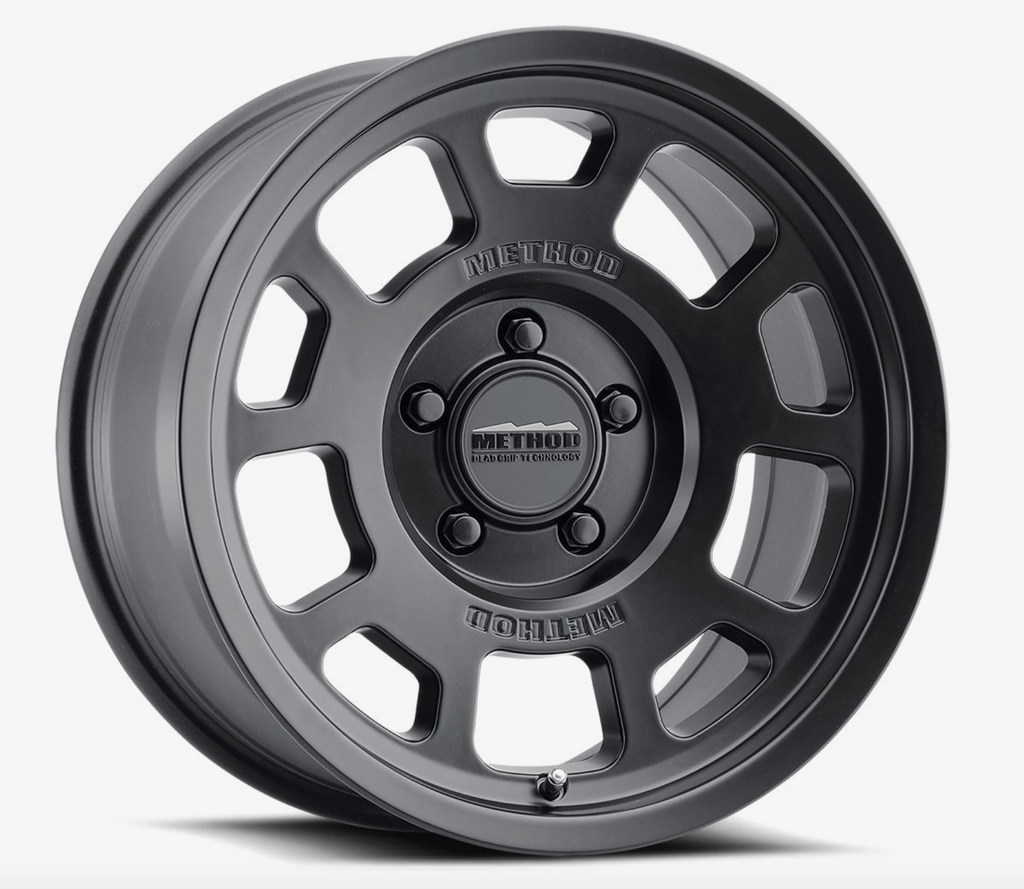 Method MR705 17x8.5 0mm Offset 6x5.5 106.25mm CB Matte Black Wheel