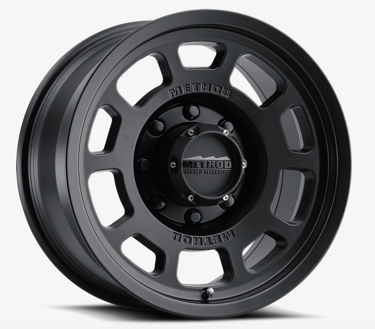 Method MR705 17x8.5 0mm Offset 8x180 130.81mm CB Matte Black Wheel