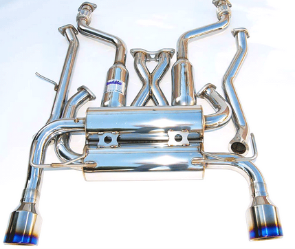 Invidia Gemini Stainless Cat-back Exhaust 2003-2006 Infiniti G35 Coupe (Rolled Titanium Tip)