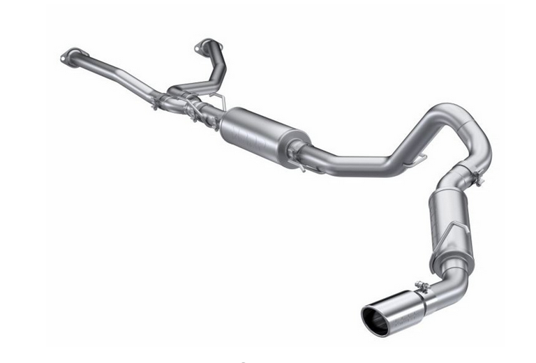 MBRP Armor Lite 3" Cat-Back Exhaust Kit, 2022-2024 Toyota Tundra 3.5L, Single Side Exit, Aluminized Steel (2.5" lead pipes)