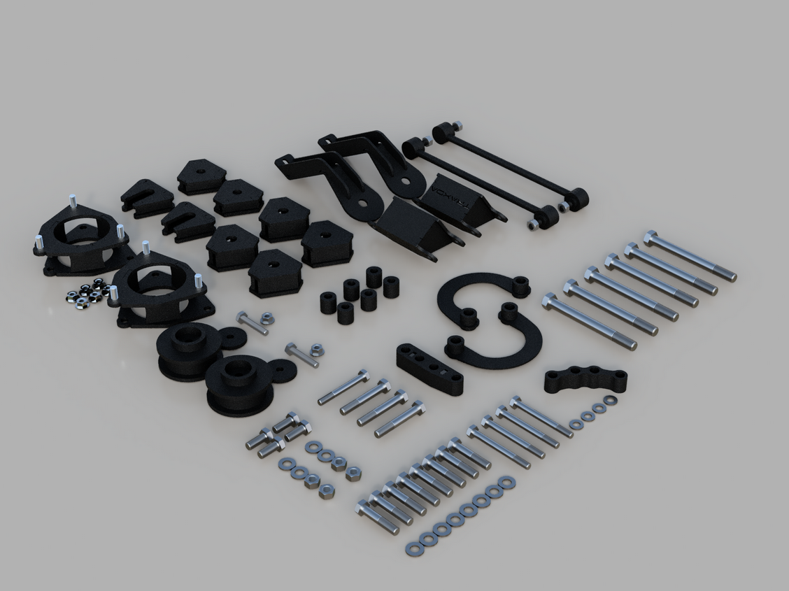 Traxda Lift Kit 2020-2024 Toyota RAV4 PRIME & Hybrid (2" Front 2" Rear) with subframe drops