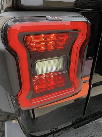 Jeep Wrangler JL Blackout LED Replacement Tail Lights