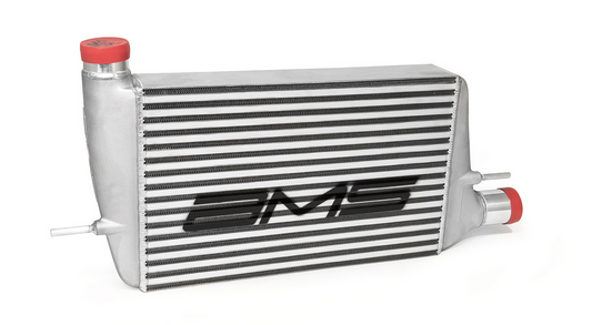 AMS Performance 2008-2015 Mitsubishi EVO X Front Mount Intercooler w/Modular Cast End Tanks & Logo