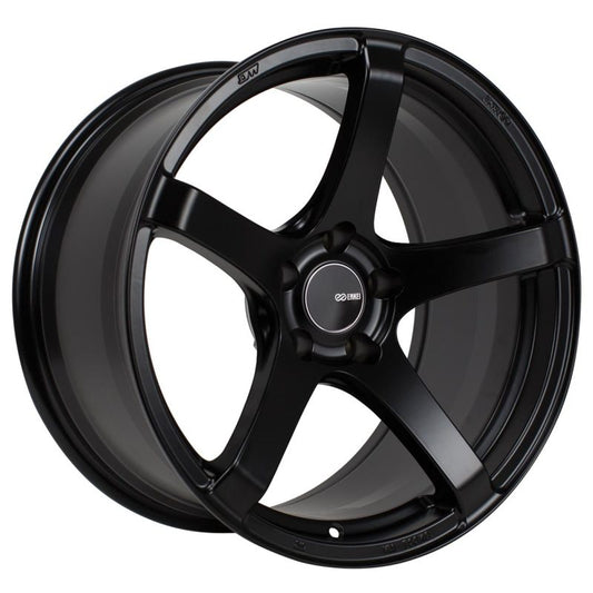 17x8.0 Enkei Kojin 40mm Offset 5x100 Bolt Pattern 72.6mm Bore Dia Matte Black Wheel