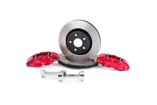 Alcon Big Brake Kit 350x32mm Rotors 6-Piston Red Calipers 2018+ Jeep Wrangler