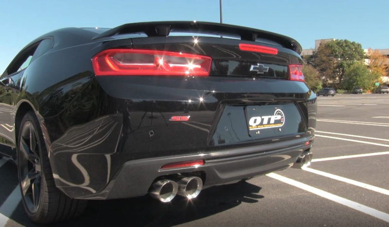 QTP 2016-2024 Chevrolet Camaro SS QTP Screamer Axle Back Quad Tip Bumper