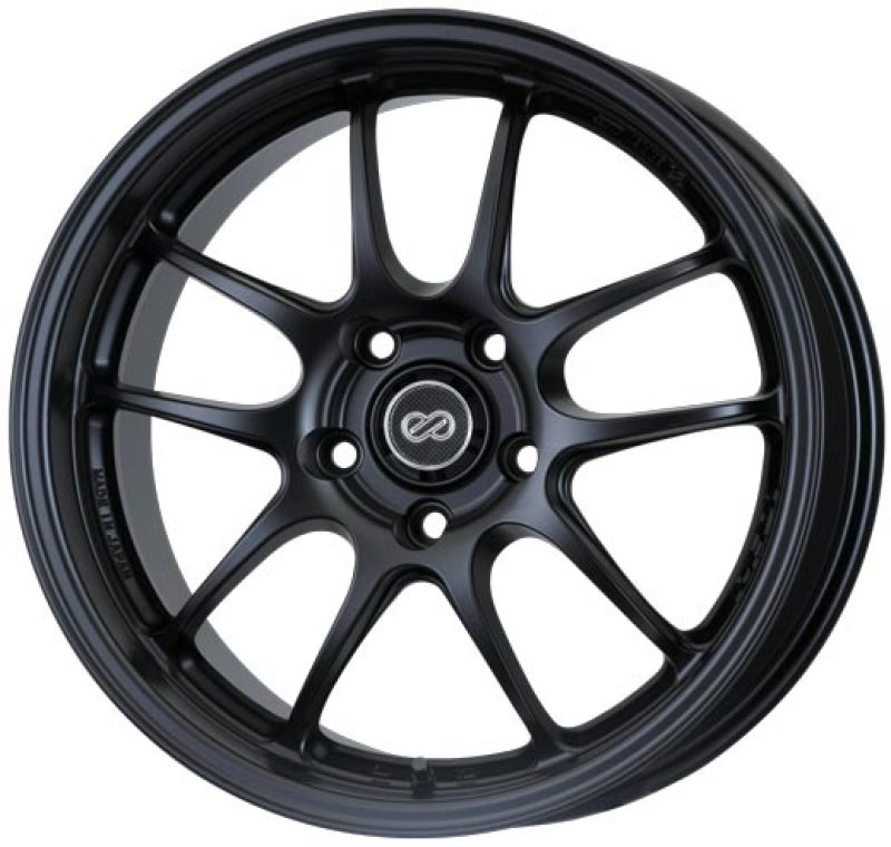 17x8.0 Enkei PF01SS 5x114.3 50mm offset Black Wheel