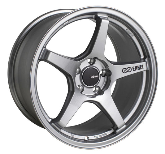 18x8.5 Enkei TS-5, 5x108 40mm Offset 72.6mm Bore Storm Grey Wheel