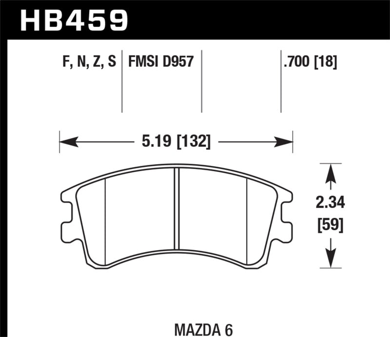 Hawk Performance Ceramic Street Brake Pads