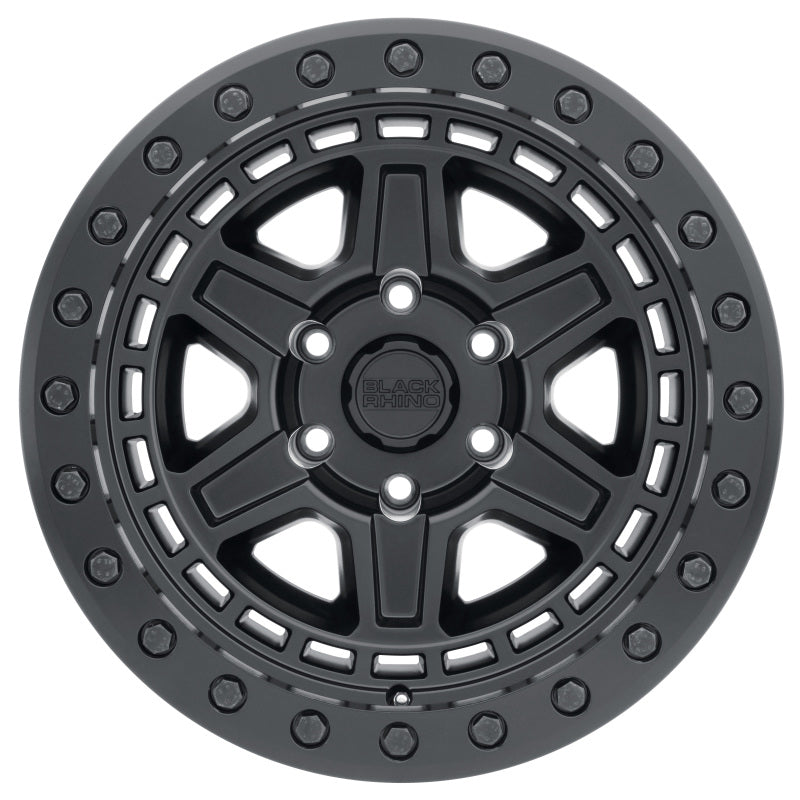 Black Rhino Reno Beadlock 17x8.5 6x139.7 ET00 CB 112.1 Matte Black w/Black Bolt Wheel