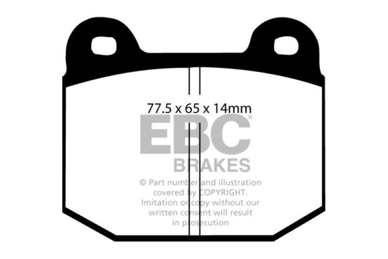 EBC Brembo XA6.L6.11 Caliper Orangestuff Brake Pads