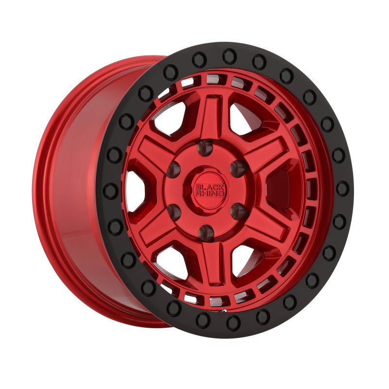 Black Rhino Reno 17x9.0 6x135 ET00 CB 87.1 Candy Red w/Black Lip Edge & Black Bolts Wheel