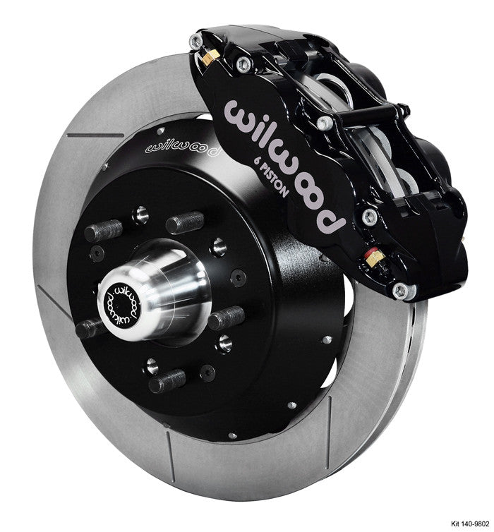 Wilwood Forged Narrow Superlite 6R Slotted Big Brake Front Brake Kit (Hub) 1974-1980 Ford Mustang II / Pinto (original disc brake spindle only)