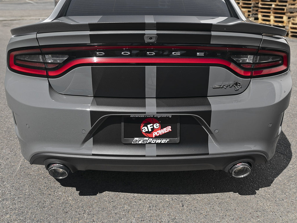 aFe MACH Force-XP 4.5" Carbon Fiber Exhaust Tips 2015–2023 Dodge Charger V8/Charger Hellcat